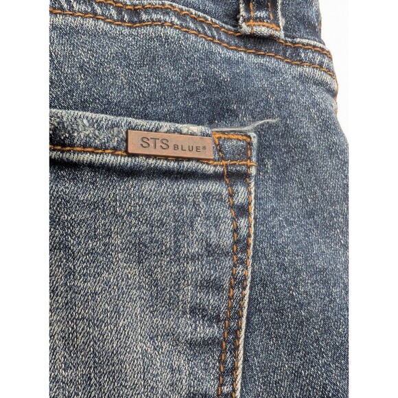 STS Blue Piper Ankle Skinny Pearls Distressed Midrise Frayed Hem Jeans Size 29 - Picture 10 of 10